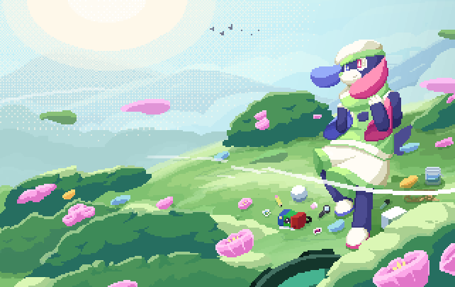 Artwork by Roroto Sic, made with Pixelorama